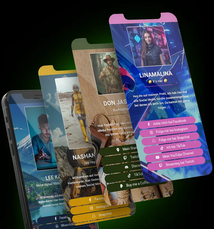 Alles beginnt mit einer digitalen Visitenkarte.